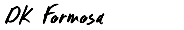 DK Formosa font preview